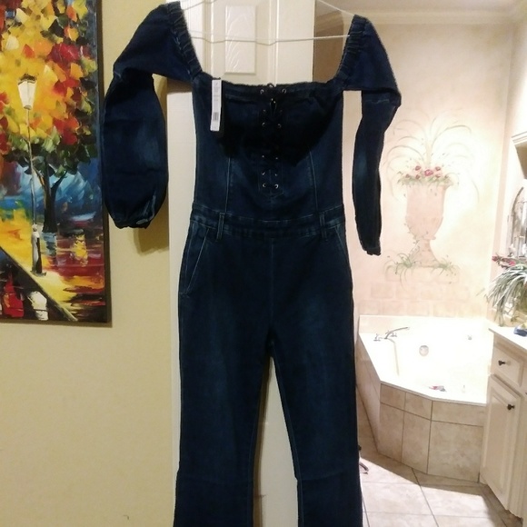 Bebe denim jumpsuit - Picture 4 of 4
